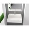 Castello Usa Juniper 24 in Solid Surface Wall-Mounted Bathroom Sink in White CB-GM-2056-24 - alternate 2